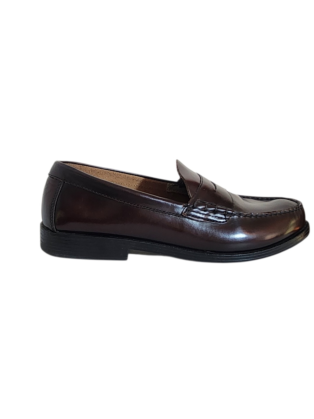 Bass Waltonbur Burgundy Leather Loafers Size 12 EE Extra Wide